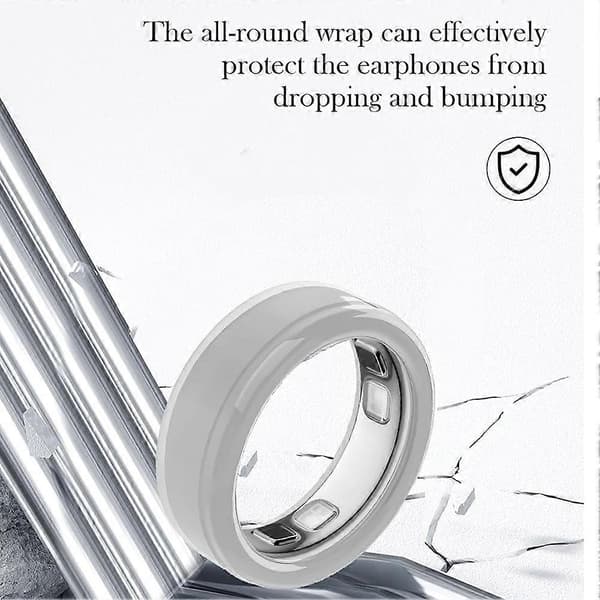 3-pack silikonringskydd för OURA Ring 5, ultratunt smartringfodral för Ring 5 (storlek: 6-9) Transparent