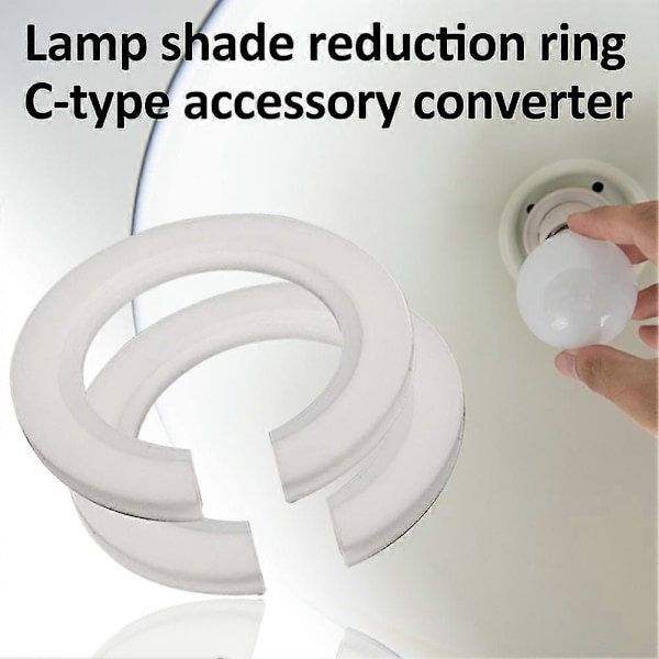 15 st Universal Lampskärmsreduceringsring E27 Till E14 Konverterare C Typ Plast