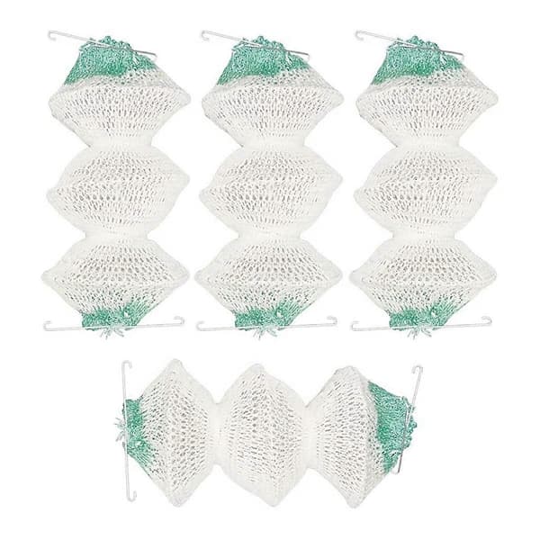 4-pack gaslyktstrumpor i storpack, dragspelsformad 95 clip-on Green & white