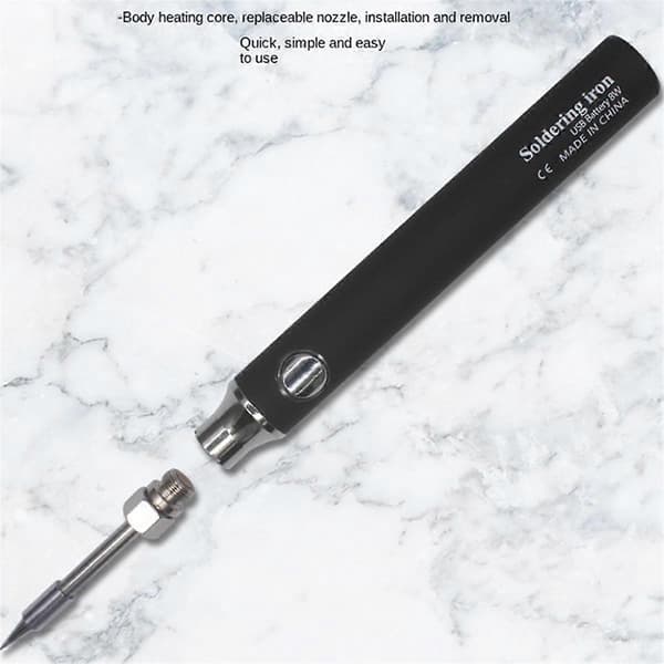 Trådløs Mini USB Loddeboltsett 5V Bærbar 8W Loddepenn