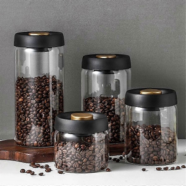 Kaffebönor Glasburk Hushåll Vakuumförseglad Behållare Matförvaring Organisatör Hushåll Kök