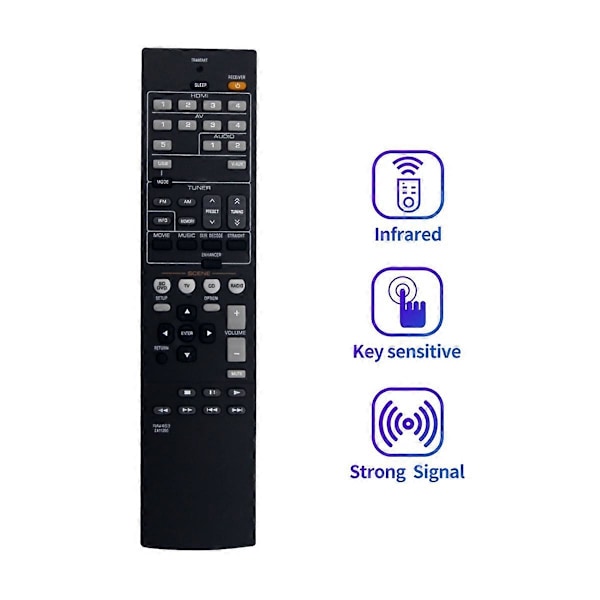 RAV463 Kaukosäädin Yamaha Audio Receiver HTR3066 HT-R3066 RXV373 RTZA113500 RX-V373 RXV375 YH -vahvistimille