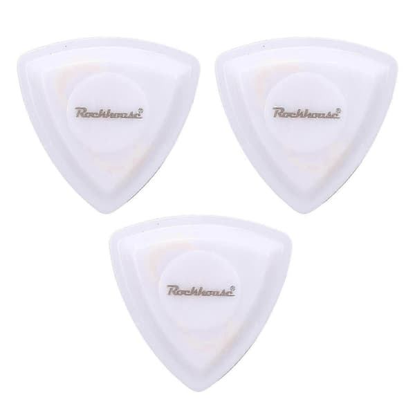 3 st LED-gitarrplock Vit Grön Lila Ljusupplysande Plock för Elektriska Akustiska Gitarrer Bas Ukulele