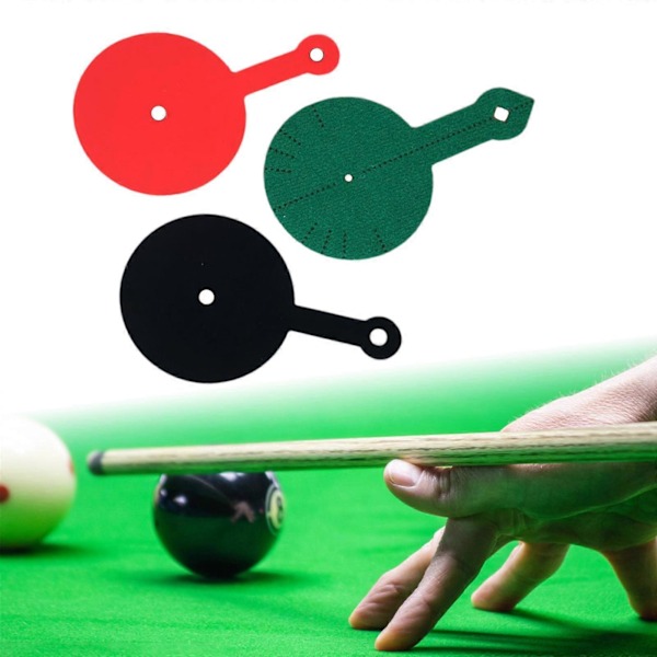 3 Stykker Billard Siktemerker Treningshjelp Stabil Snooker Faste Ni Kuler Billard Tilbehør
