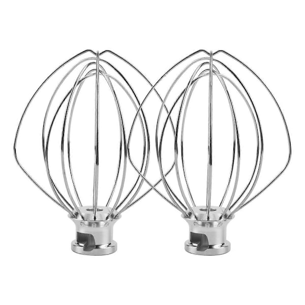 2-pak rustfri ståltrådspiskere til Kitchenaid K45WW melkageballonpisker æg