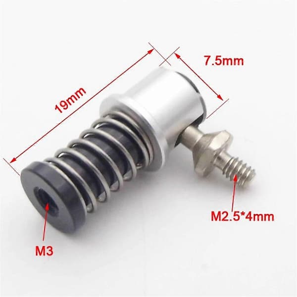 Quick Release M3 Trækstangsende Ledforbindelse Kuglehoved Ende Skubstangsende Konnektor til RC Model RC Båd Bil A
