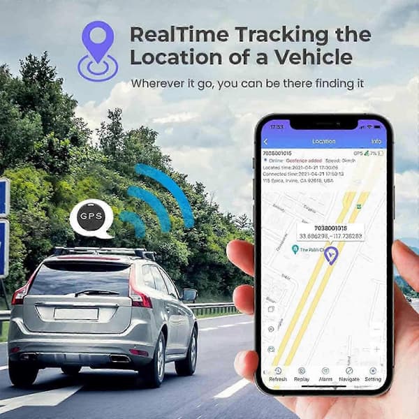 Magnetisk GPS Tracker GPS Live Spårningsenhet Magnetisk Mini Bilspårare Ny