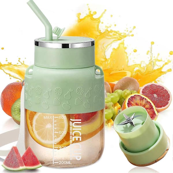 Uppladdningsbar dricksblender för proteinshakes och fruktsmoothies Green