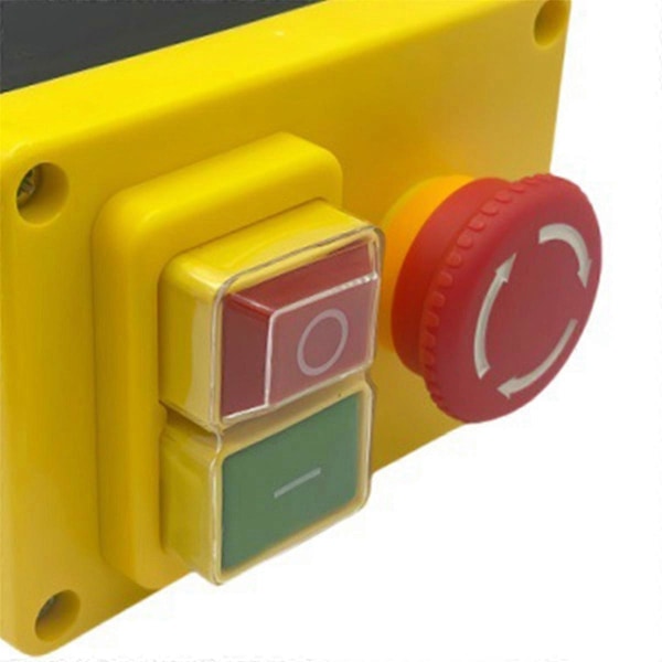 KJD17D 250V 16A Elektromagnetisk Tryckknappsbrytare Nödstoppsbrytare för Elverktyg & Maskiner