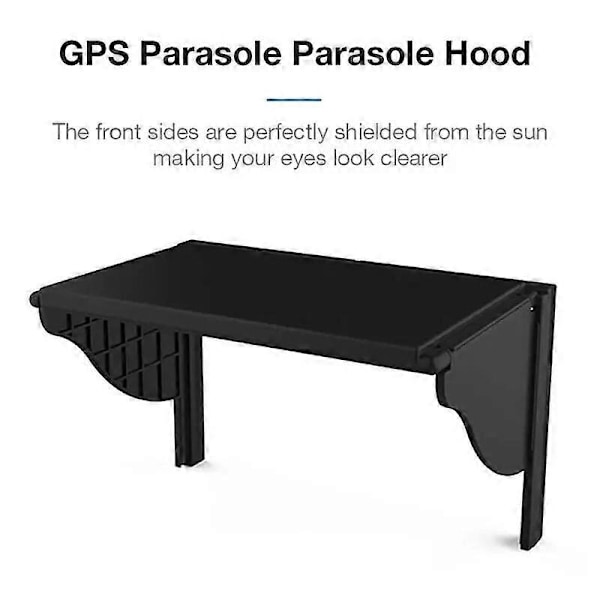 Universell Navigationshuva Bilsolskydd för 55-10 Tums Bilskärm GPS Navigationsskärm Solskydd Bilskärm Solskydd