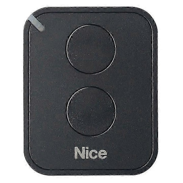 NICE FLO2RE fjernbetjening til automatisering af porte og garageporte, ON2E/A sender med to knapper (til NICE RB400 og NICE RB1000 porte), sort