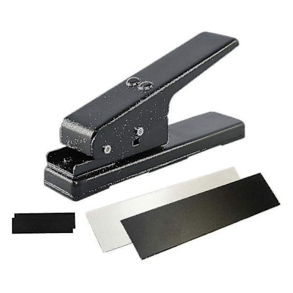 Gitarrplockspunchset med 2 plockremsor, 2 sandpapper, lättanvänd DIY-plocktillverkare, underbar present till gitarrister, födelsedagar, familj och vänner