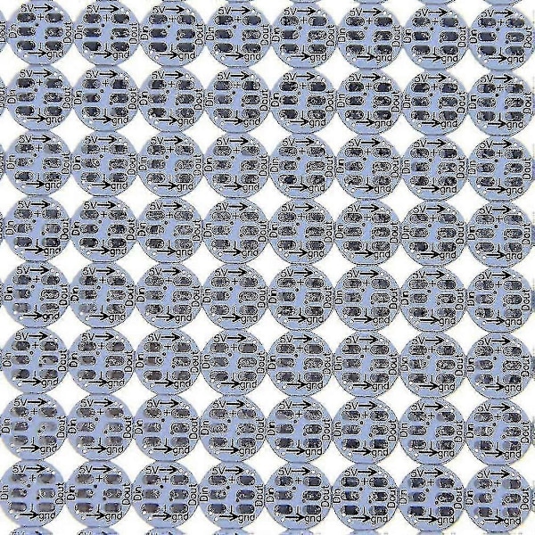 100 kpl Ws2812b Ws2812 Led-siru & Jäähdytyslevy 5v 5050 Rgb Ws2811 Ic Sisäänrakennetut Pikselimoduulit (valkoinen