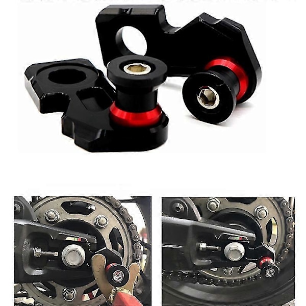 Motorcykel CNC Aluminium Kædejusteringsblok Bagerste Svingarm Spoler til Cb650f Cbr650f 2014-2019 Cb65