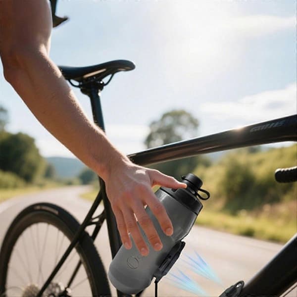Cykel Magnetisk Snabbkoppling Vattenflaska 600ml Orange