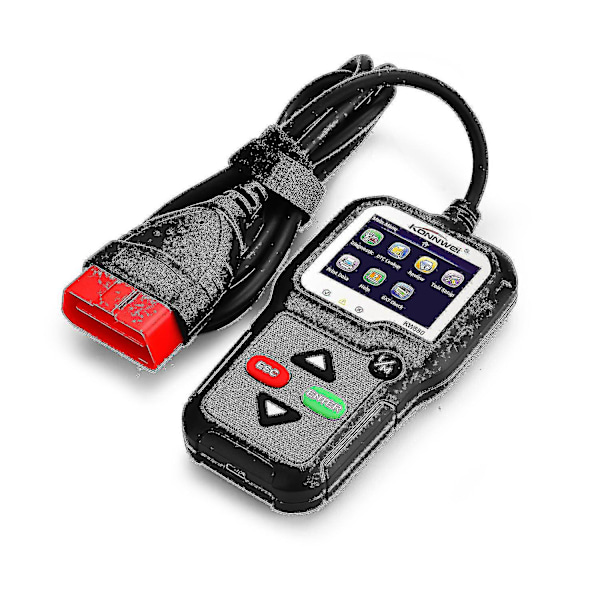 Konnwei Kw680 Professionell Obdii/eobd Scanner Obd2 Can Bus Kodläsare Med Tft Färgskärm - Röd--svart