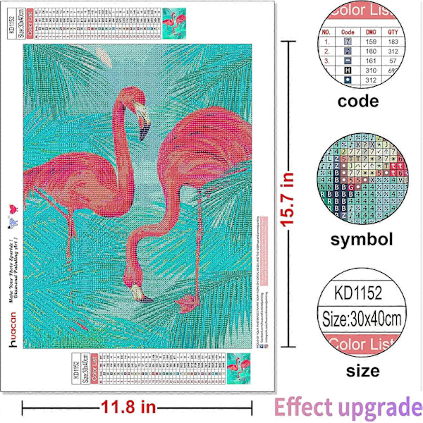 Neliömäinen timanttimaalaus Flamingo, timanttimaalaussarjat aikuisille, täyspora timanttimaalaussarjat, 5D DIY timanttimaalaus eläin kodin seinäkoriste Mo