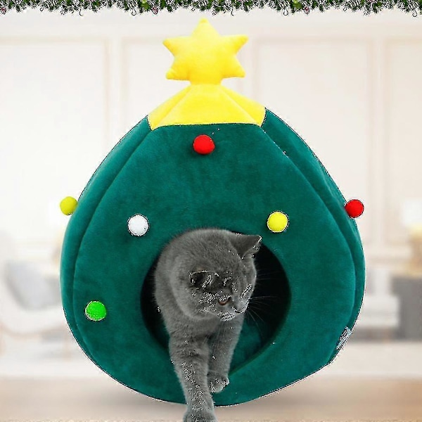 Tvättbar Kattsäng Jul Hundsängar Djursäng Hundsoffa Kattsoffa Sovplats För Katter Hundar Matta