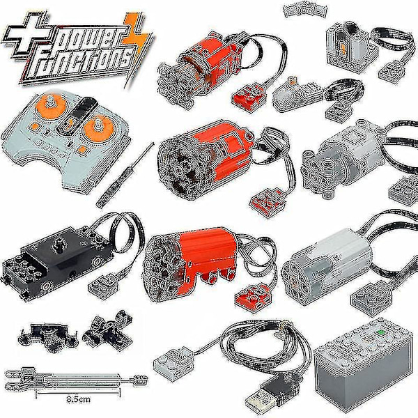 Moc Tekniske Dele Power Functions Motor Multi Værktøj Servo Togmotor Pf 8293 8883 Model Kompatibel Alle Mærker Byggeklodser