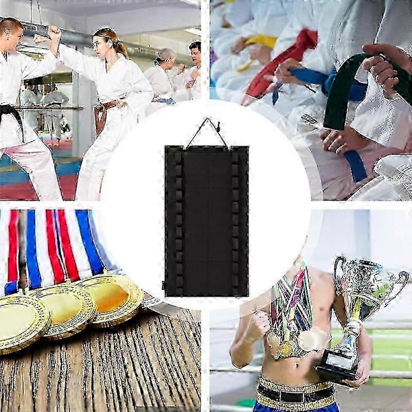 Karate Bælte Display 12 Bælter Vægmonteret Bælte Display Holder Karate Bælte Display Stativ Kampsportsbælter Organizer Til Børn