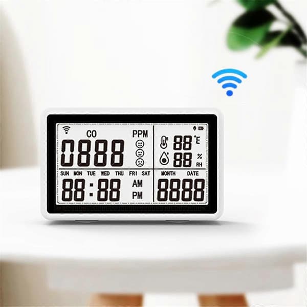 Tuya WiFi CO Måler Temperatur & Fugtighedstester Luftkvalitetsmonitor