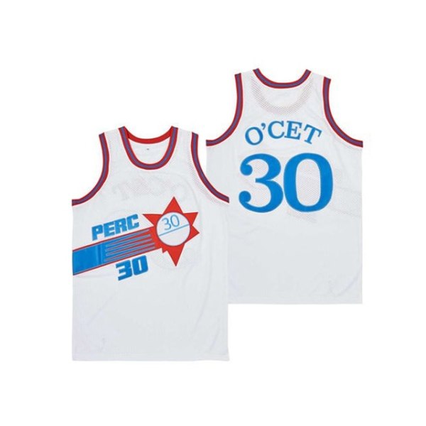 2023 sommarens nya BG basketball OCET#30 broderi tröja white M