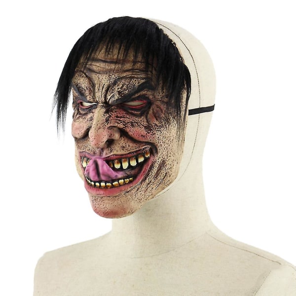 Halloween Cosplay Mask För Vuxna Roliga Män Kostym Mask Skrämmande Masker För Halloween Party Cosplay Rekvisita Hög kvalitet
