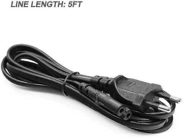 C7 Strømkabel 2 Pins Ps5 Ps4 Ps3, 1.5m Bipolar Strømledning For Hp Canon