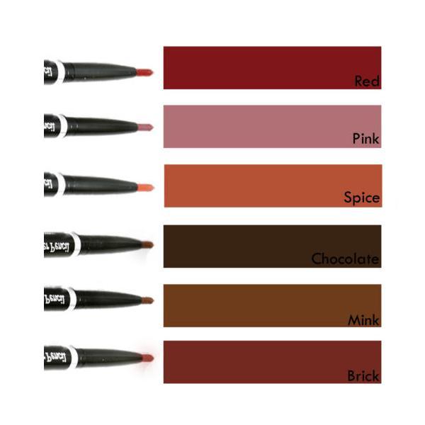 Laval Twist Up WATERPROOF LIP LINER Pencil-Brick Mörkröd