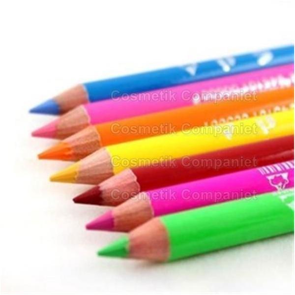Saffron Neon 2 in 1 Eyeliner Eye&Lip Liner Pencil - Neon Yellow Gul