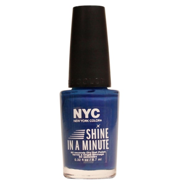 NYC Shine In A Minute Nail Polish-Hudson River Mörkblå