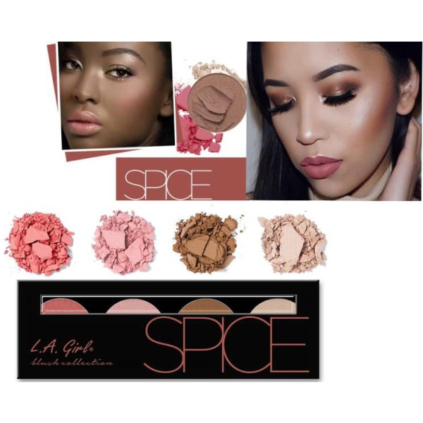 L. A. Girl Beauty Brick Blush Palette - Spice Spice