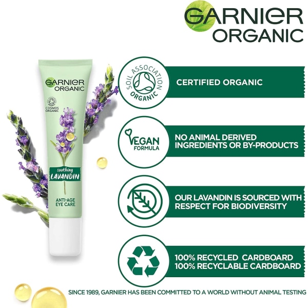 Garnier Organic Anti Age EyeCare Vegan Formula 15ml Rejuvenating