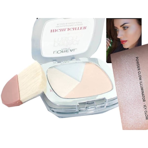 L'Oréal True Match Powder Glow Illuminating Highlighter-Icy Glow flerfärgad