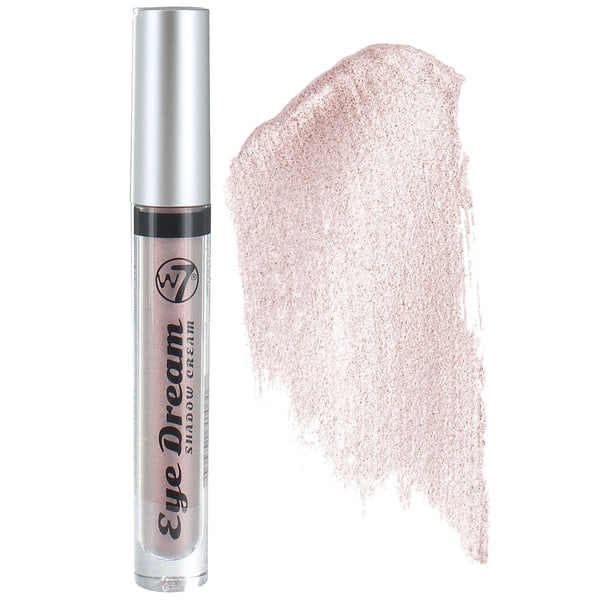 W7 Shimmery Eye Shadow CREAM with Wand - Heavy Metal silver with a hint of purple