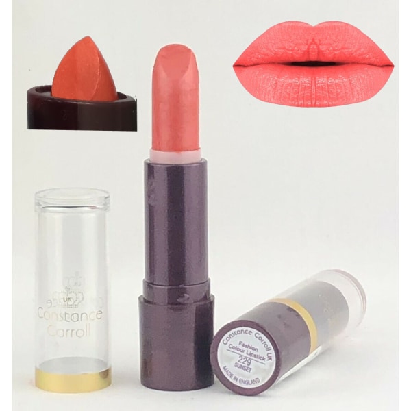 Constance Carroll UK Fashion Colour Lipstick - 229 Sunset Dark Orange Red