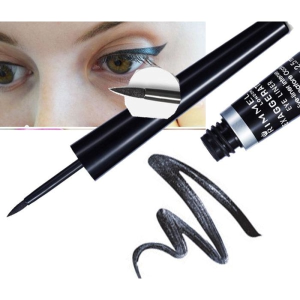 Rimmel Exaggerate Eyeliner - 100% Black svart