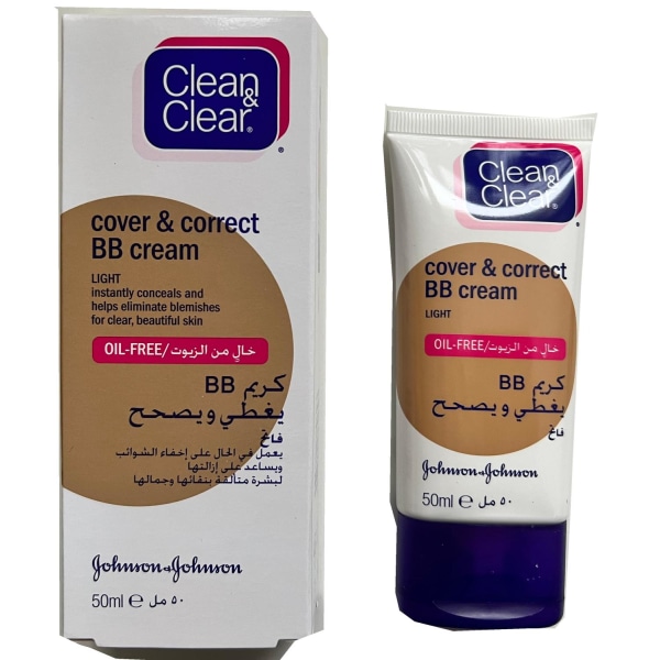Johnson-Johnson Clean and Clear Cover & Correct BB - Light Beige
