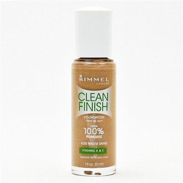 Rimmel Clean Finish Vitamin A E mineral Foundation-420 Warm Sand Sand
