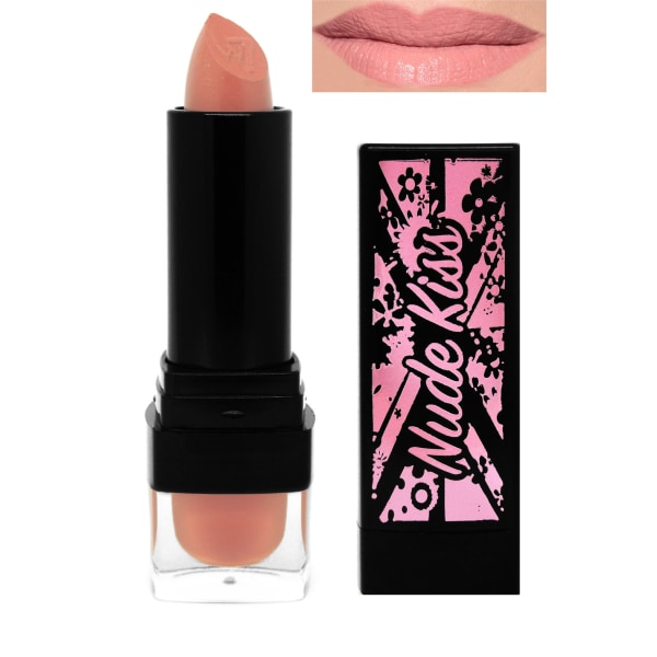 W7 Limited Edition Nude Kiss Naked Colour Lipstick - Sahara Red tonade nude