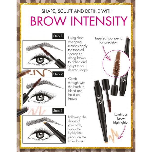 Sleek Brow Intensity Brow Gel and Highlighter - 215 Light Light Brown