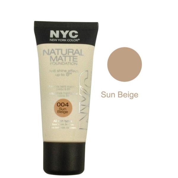 NYC Natural Matte Anti Shine Foundation-Sun Beige