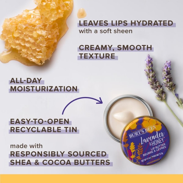 Burt's Bees Lip Butter - Lavender and Honey Transparent