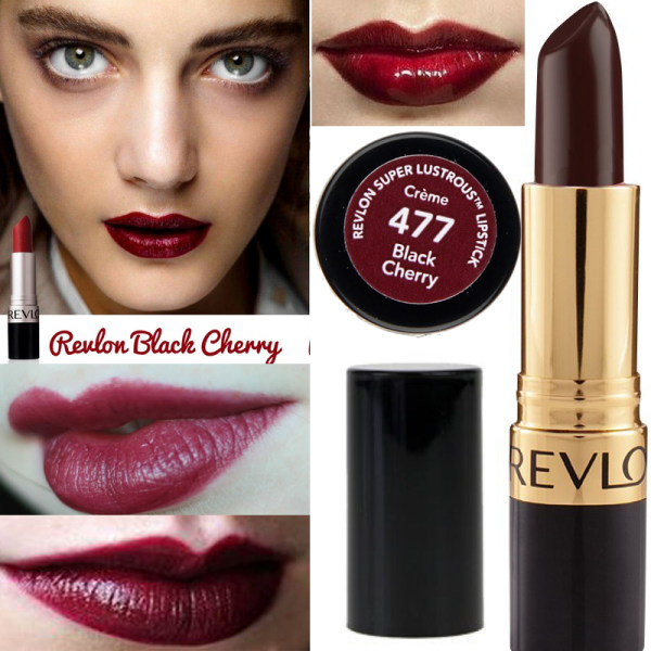 2st Revlon Super Lustrous Creme Lipstick-Black Cherry brown-violet