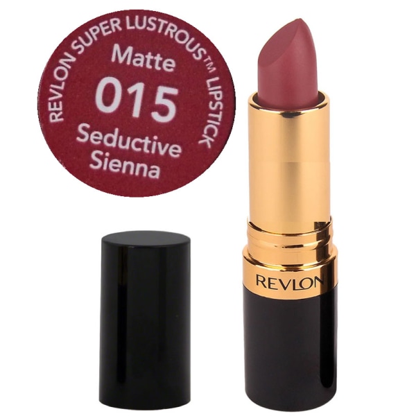 Revlon Super Lustrous MATTE Lipstick - Seductive Sienna dark red