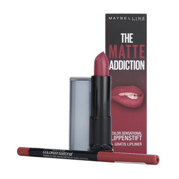 Maybelline The Matte Lip Kits-Nocturnal Rose + Liner Almond Rose Pink