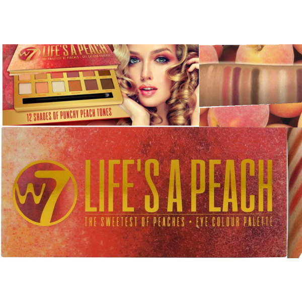 W7 Matte EyeShadow Palette - Life's A Peach multifärg