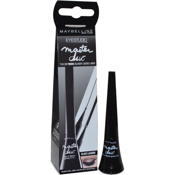 Maybelline Master Duo 2-in-1 Liquid Eyeliner Thin/Thick-Black Svart