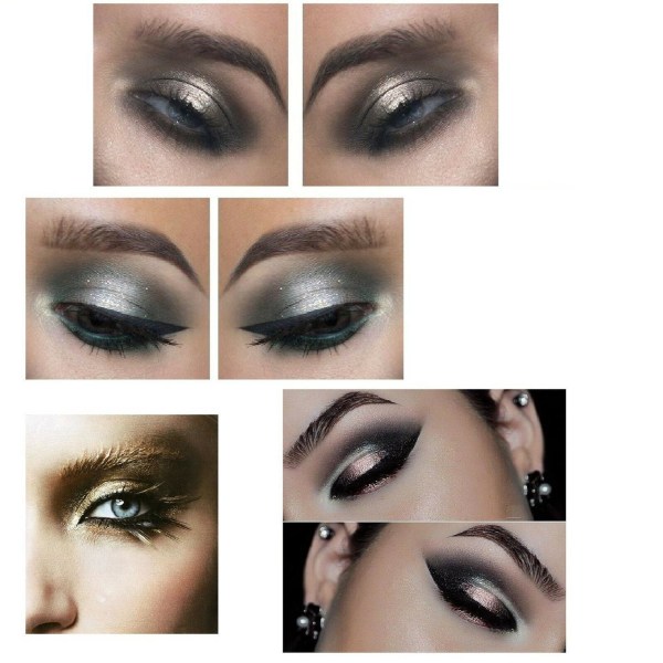 Technic Electric Beauty METALIX EyeShadow Palette for Smokey Eye multifärg