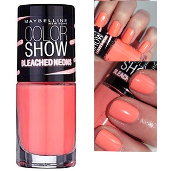 Maybelline Show NEON Lacquer-242 Coral Heat Rosa guld